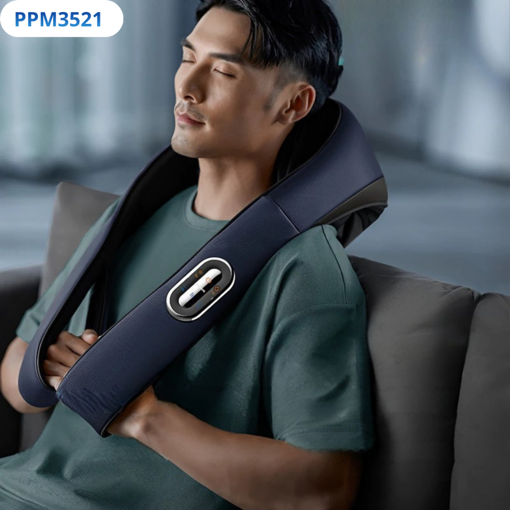 Máy Massage Cổ Vai Gáy PHILIPS 3521-sạc không dây tiện dụng, massage nhiều vị trí_BẢO HÀNH 24 THÁNG