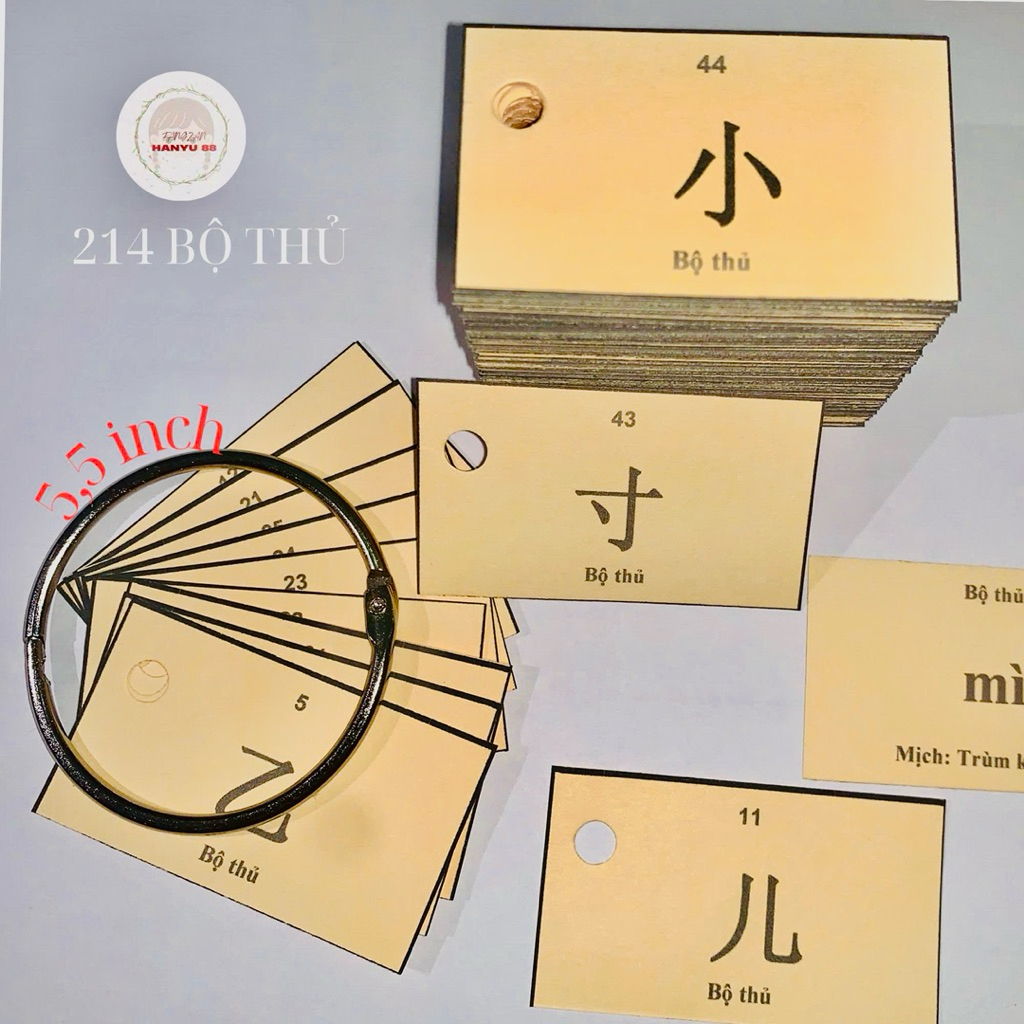 Bộ flashcard 214 bộ thủ