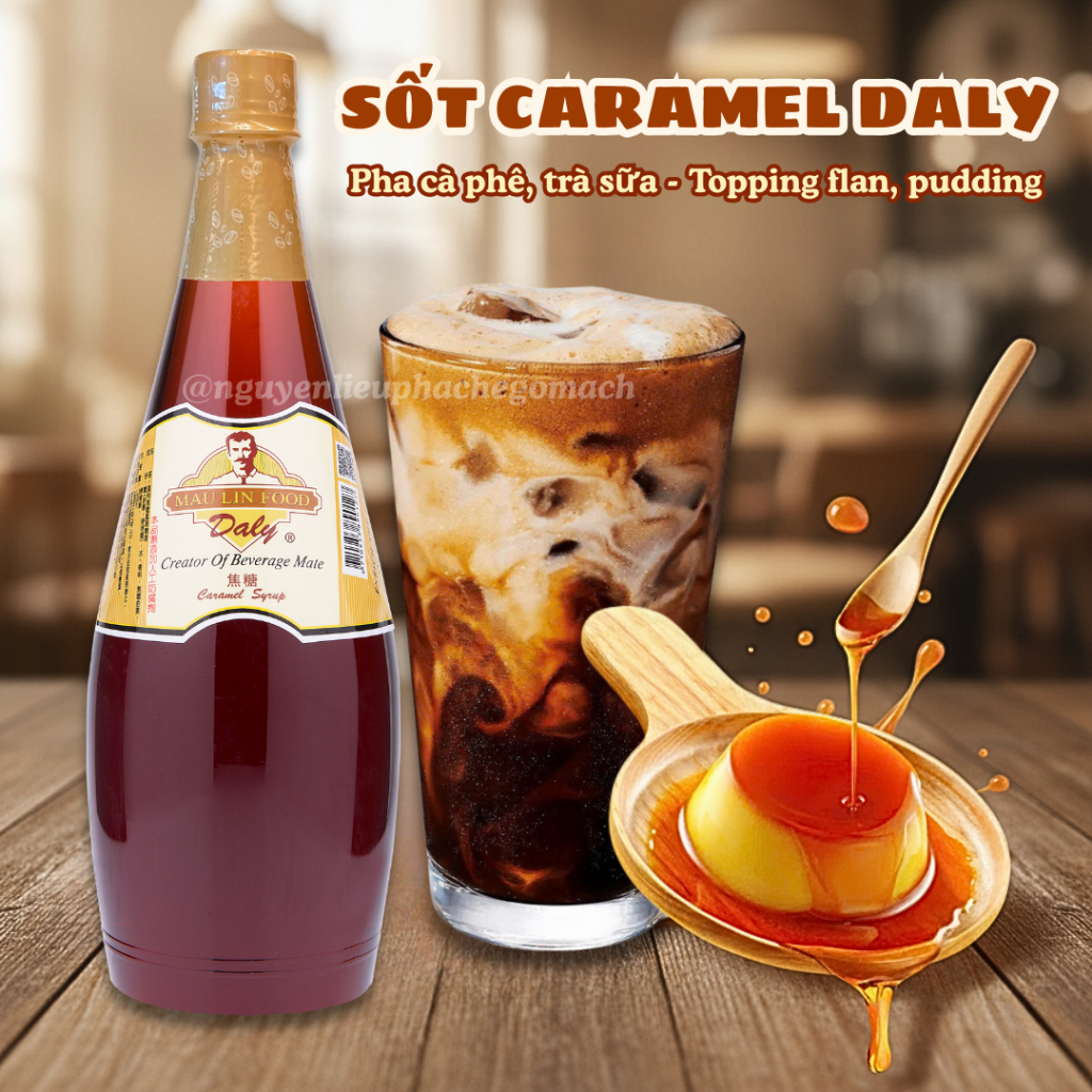 Siro Caramel Daly Maulin 1.3KG - Caramel Daly Syrup 1.3KG