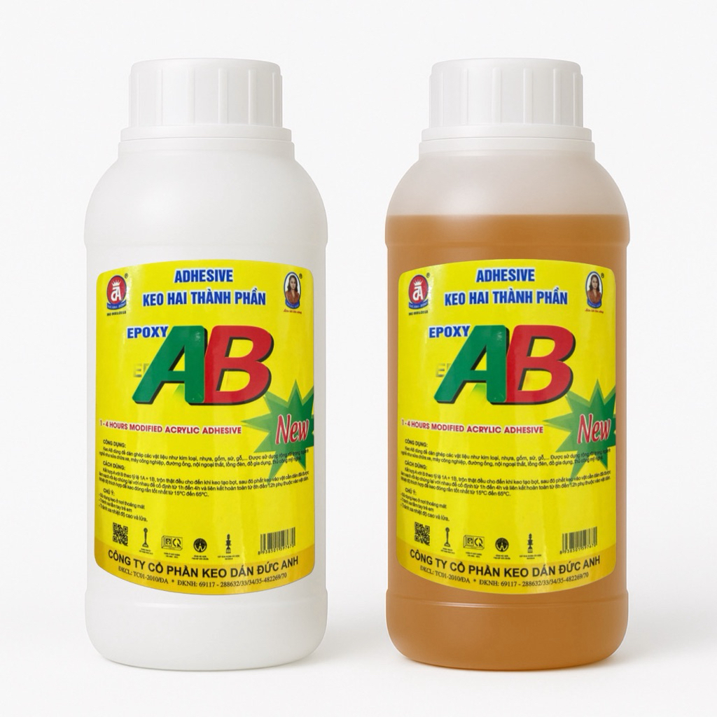 [HÀNG MỚI - CHẤT LƯỢNG MỚI] Keo AB 2 thành phần Epoxy siêu chắc 1KG