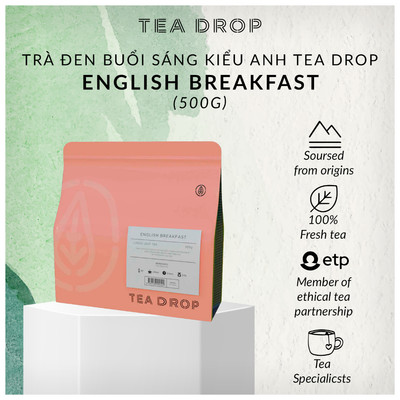 [Xuất xứ Úc] Trà đen buổi sáng kiểu Anh Tea Drop English Breakfast (500g trà khô)