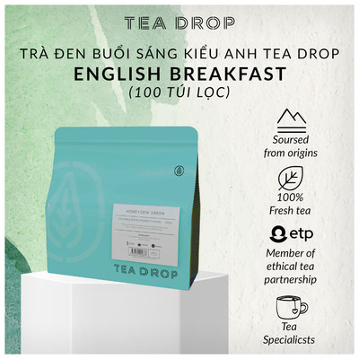 [Xuất xứ Úc] Trà đen buổi sáng kiểu Anh Tea Drop English Breakfast (100 túi lọc)