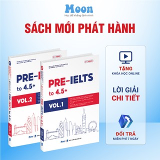  Sách Pre - Ielts to 4.5+ nền tảng để bắt đầu luyện IELTS - Moonbook 