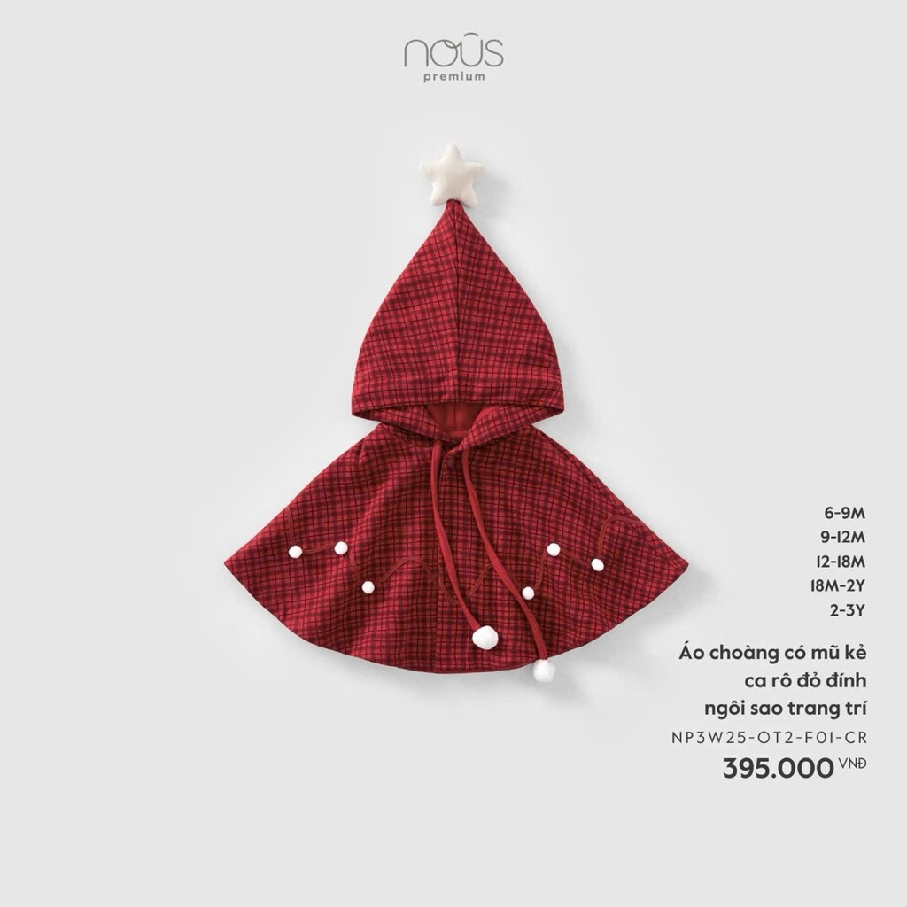BST NOUS NOEL sơ sinh bé trai bé gái