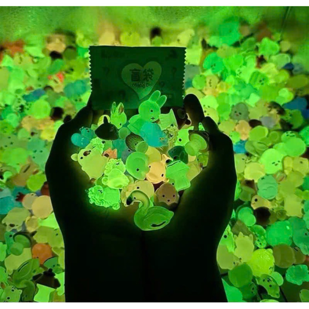 Combo 20/50/100 Túi mù charm phát sáng, túi mù phát sáng, túi mù mini phát sáng dễ thương