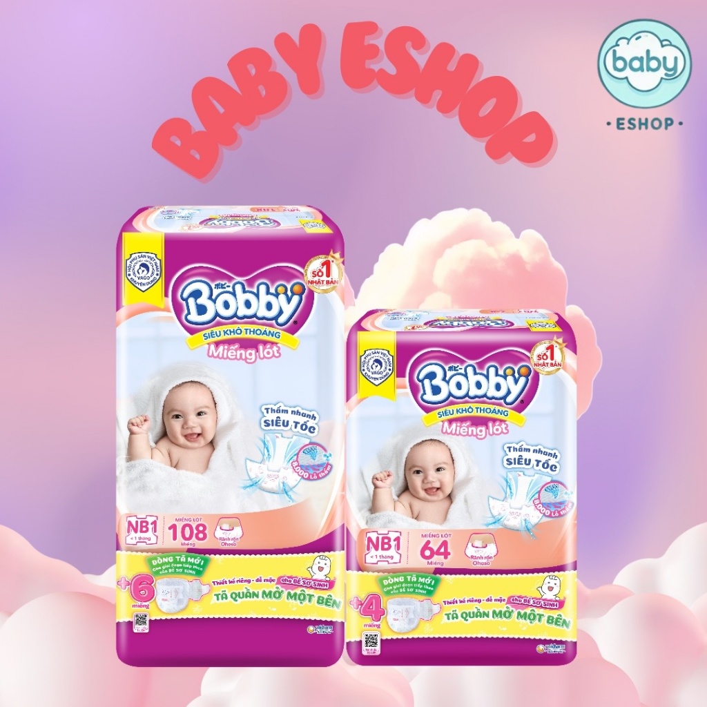 Miếng lót Bobby siêu khô thoàng NB1-64/NB1-108