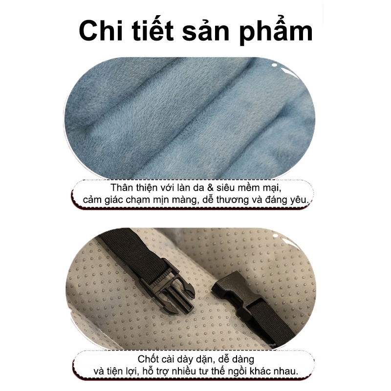 Lumoo Đệm ghế tựa Thiết kế dây đeo tựa lưng ghế văn phòng 45cm | BigBuy360 - bigbuy360.vn