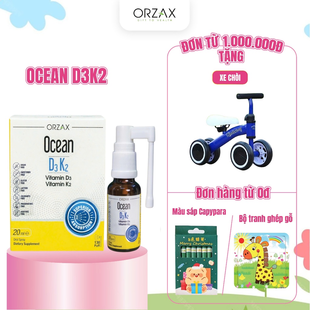 Vitamin Orzax Ocean D3K2 20ml