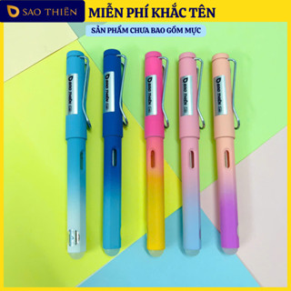  Bút Máy Sao Thiên S108 Galaxy Bút Học Sinh Ngòi Kim Tinh Êm Trơn Nét Nhỏ 