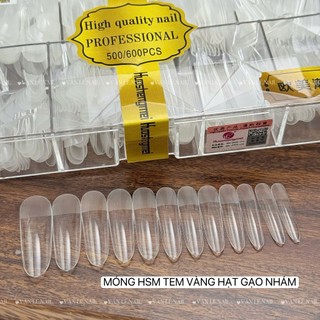 Móng úp HSM tem vàng hạt gạo móng úp đủ size