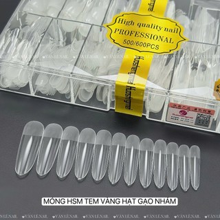 Móng úp HSM tem vàng hạt gạo móng úp đủ size