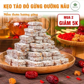  Kẹo gừng táo đỏ đường nâu 1kg bánh táo đỏ gừng thơm dẻo cay ít ngọt món ăn vặt healthy 