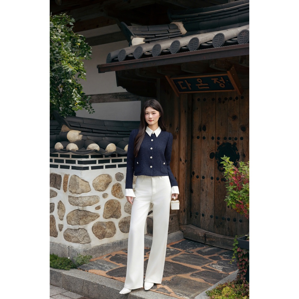 (Harmony) Quần jean ống suông, chất liệu mềm mướt, đứng form tôn dáng thời trang nữ Calie Qj027 | BigBuy360 - bigbuy360.vn