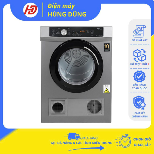[ SHIP HỎA TỐC  ĐÀ NẴNG, HUẾ ] Máy sấy thông hơi Aqua 7 Kg AQH-V700FW/ 8kg AQH-V800H SS/ 9kg AQH-V90