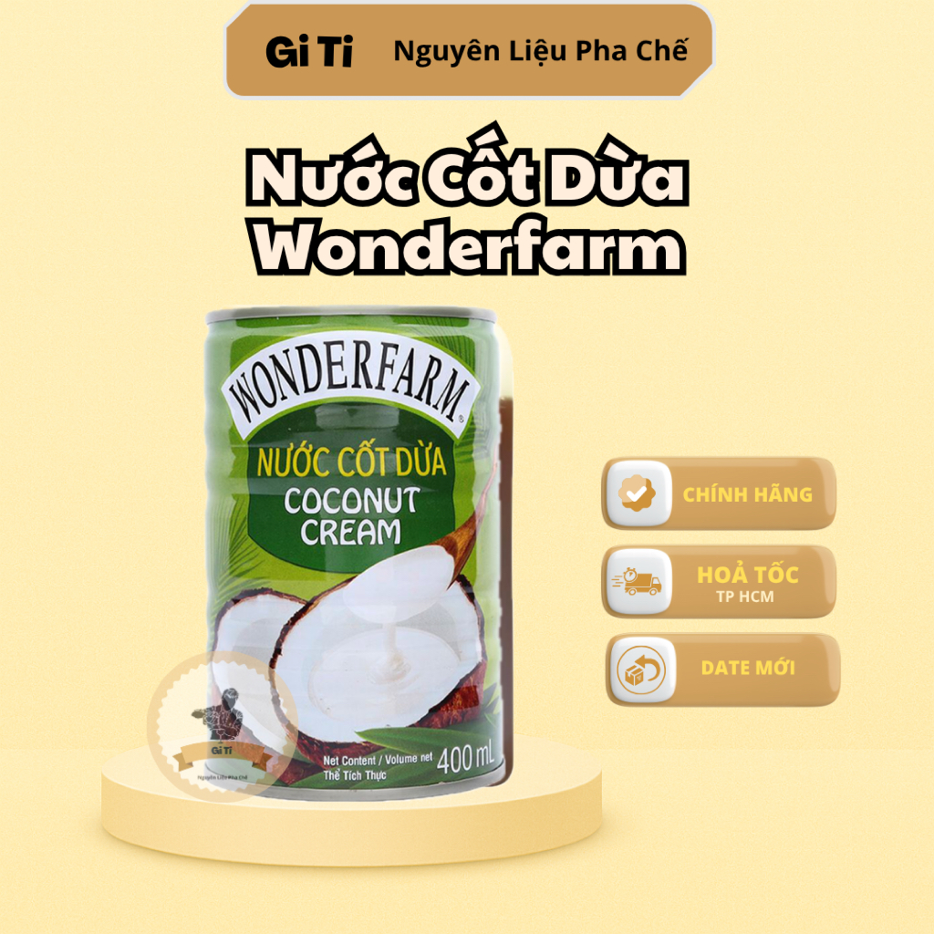 Nước Cốt Dừa Wonderfarm 400ml | Pha Chế & Làm Bánh, Chè