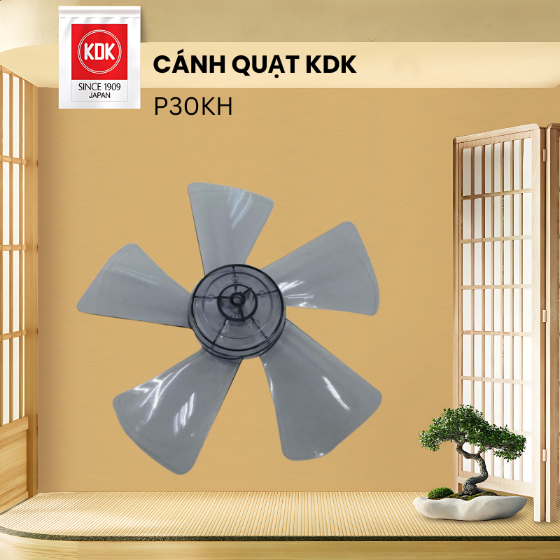 Cánh quạt KDK P30KH chính hãng - cánh dùng chung cho quạt lửng Panasonic F307KH