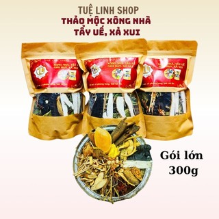 3 gói lớn thảo mộc xông nhà tẩy uế, xả phong long, xả xui Tuệ Linh (tặng than đốt và khay xông)