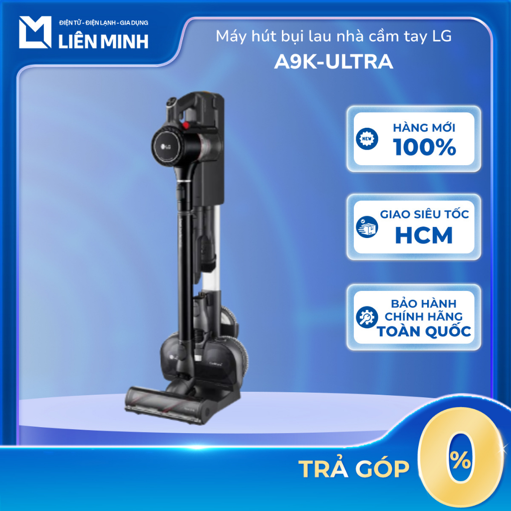 Máy hút bụi cầm tay LG A9K-ULTRA - Đen, 0.44L, 1120x260x270mm