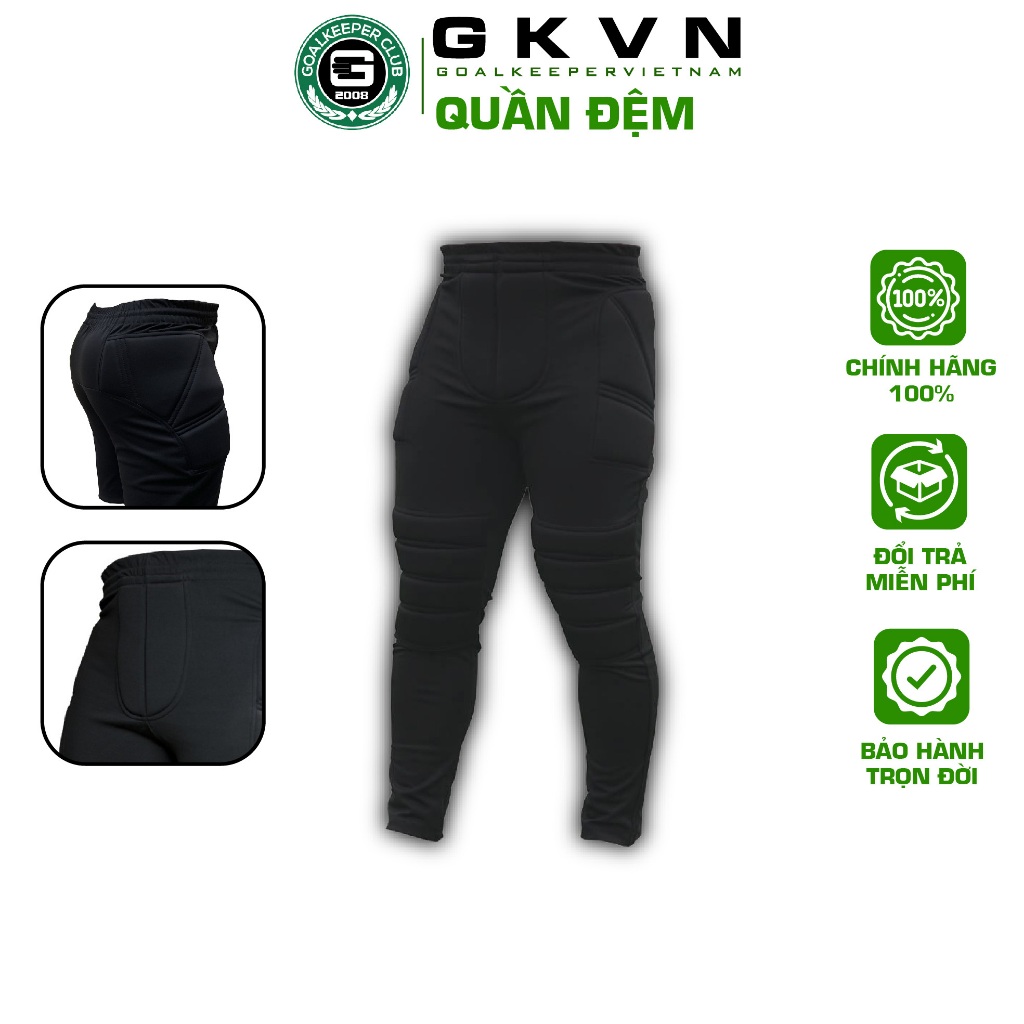 Quần đệm thủ môn GKVN - Dài - Quần đệm thủ môn có đệm lót bảo vệ, vải thoáng khí.