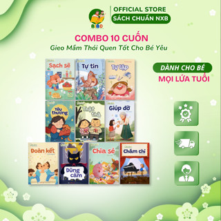 Sách - Combo 10 Cuốn Gieo Mầm Thói Quen Tốt Cho Bé Yêu