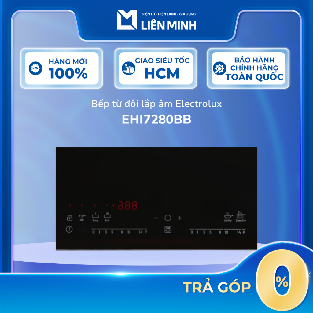 [Hỏa Tốc HCM] EHI7260BB / EHI7280BB Bếp Từ Đôi Lắp Âm Electrolux - Bảo Hành Chính Hãng
