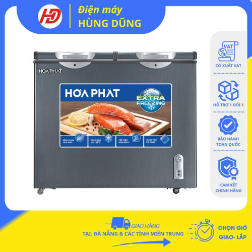 [SHIP HỎA TỐC ĐÀ NẴNG ] Tủ đông Hòa Phát HPF BD6205G 205 lít - BẢO HÀNH CHÍNH HÃNG 24 THÁNG