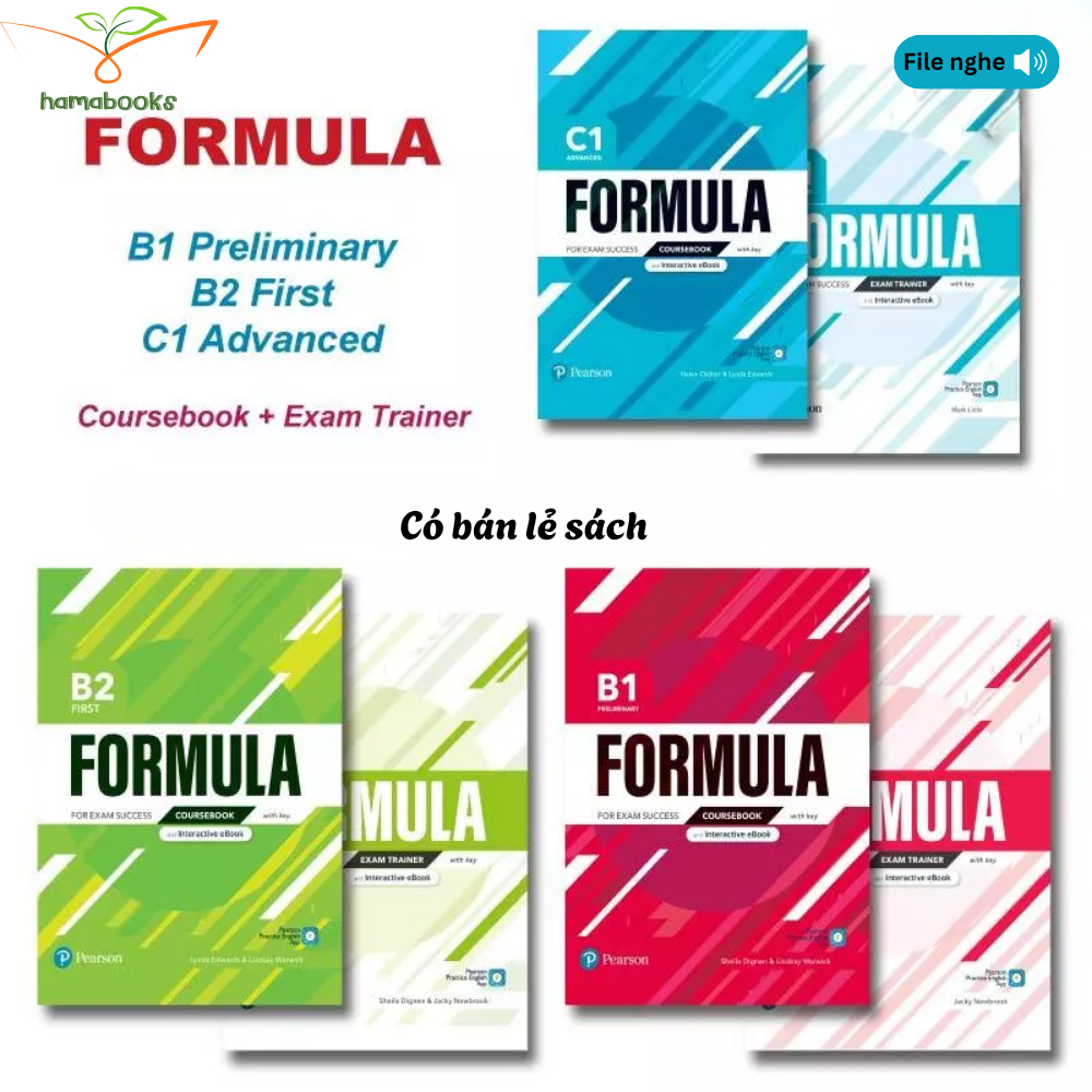Sách - Formula for Exam Success B1,B2,C1 - Kèm audio và đáp án - Bản in lazer đẹp nét