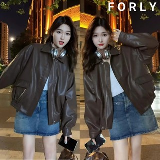  Áo Khoác Da Biker Forly Offical Áo Khoác Bomber Bo Gấu T204 