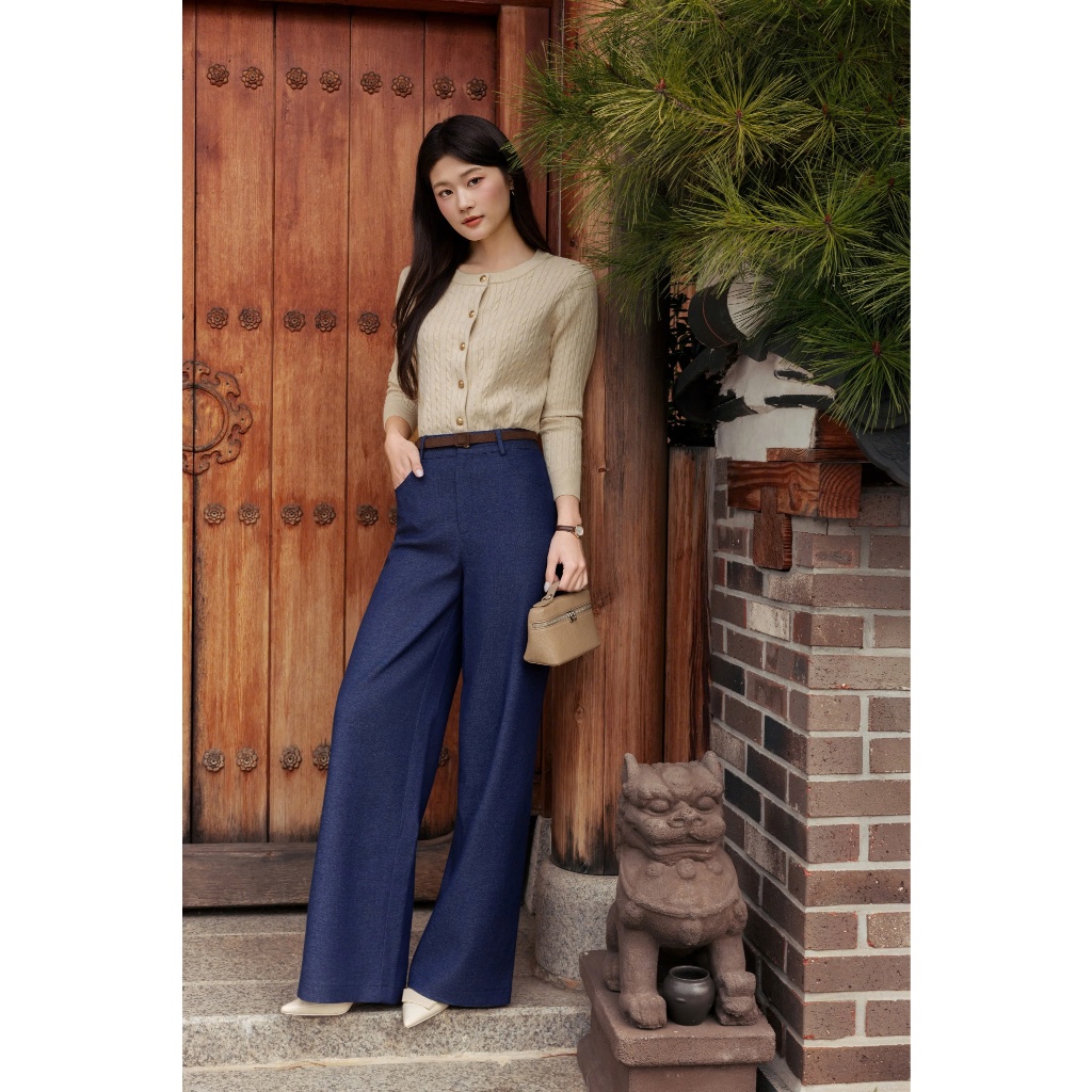 (Harmony) Áo cardigan len vằn thừng, mềm mướt, form basic phù hợp mùa thu đông thời trang nữ Calie Al170 | BigBuy360 - bigbuy360.vn
