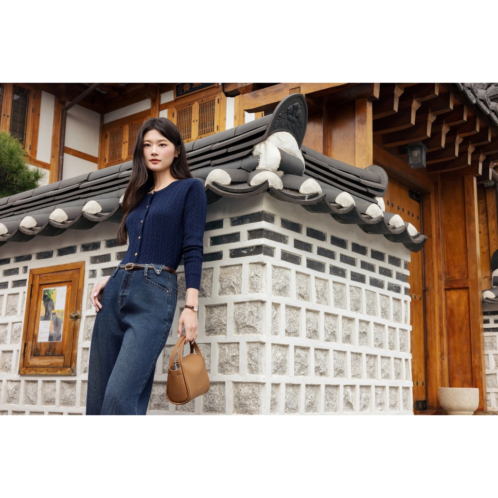 (Harmony) Quần jean ống rộng, form thiết kế mới trẻ trung thời trang thiết kế Calie Qj026 | BigBuy360 - bigbuy360.vn
