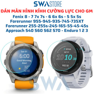  Cường lực dùng cho Garmin Fenix 8 7 6 5 Forerunner 955 945 165 255 245 55 45 Approach Enduro SWA 