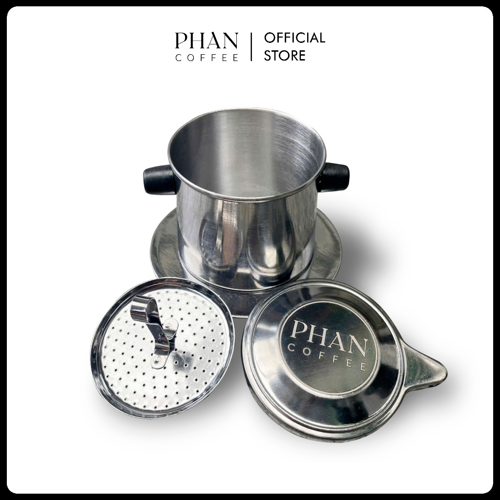Phin pha cà phê Inox 430 sáng bóng, cứng cáp, bền đẹp, size 7 pha 25gr - Phan Coffee