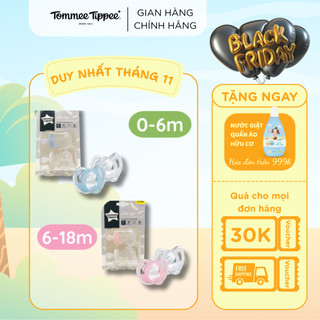 Ty ngậm siêu nhẹ cho bé ultra light tommee tippee từ 0-6, 6-8 tháng