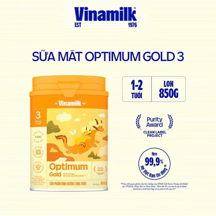 Sữa Optimum Gold 3 850g Optimix [HSD 2027]