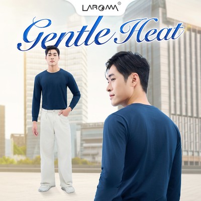 LAROMA Áo Giữ Nhiệt Nam Cổ Thấp | Basic - Giữ Ấm - Co Dãn - Vải Thơm - Kháng Khuẩn - Mềm Mại