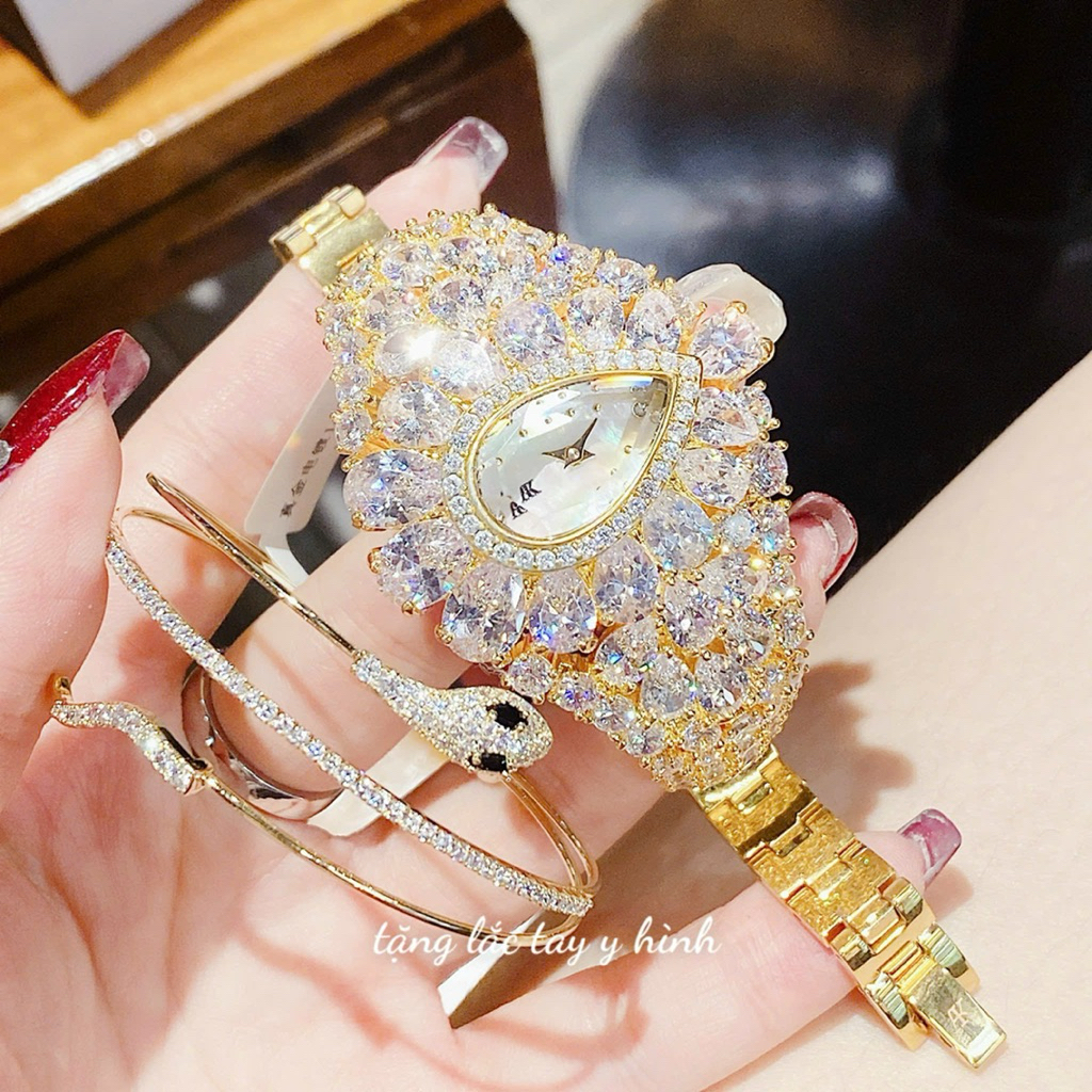 [Chính Hãng 100%] Đồng Hồ Nữ Allien Kevin SZ2477- 0450 Máy Quartz (Pin) Kính Khoáng Mặt Siz 38 Đính 
