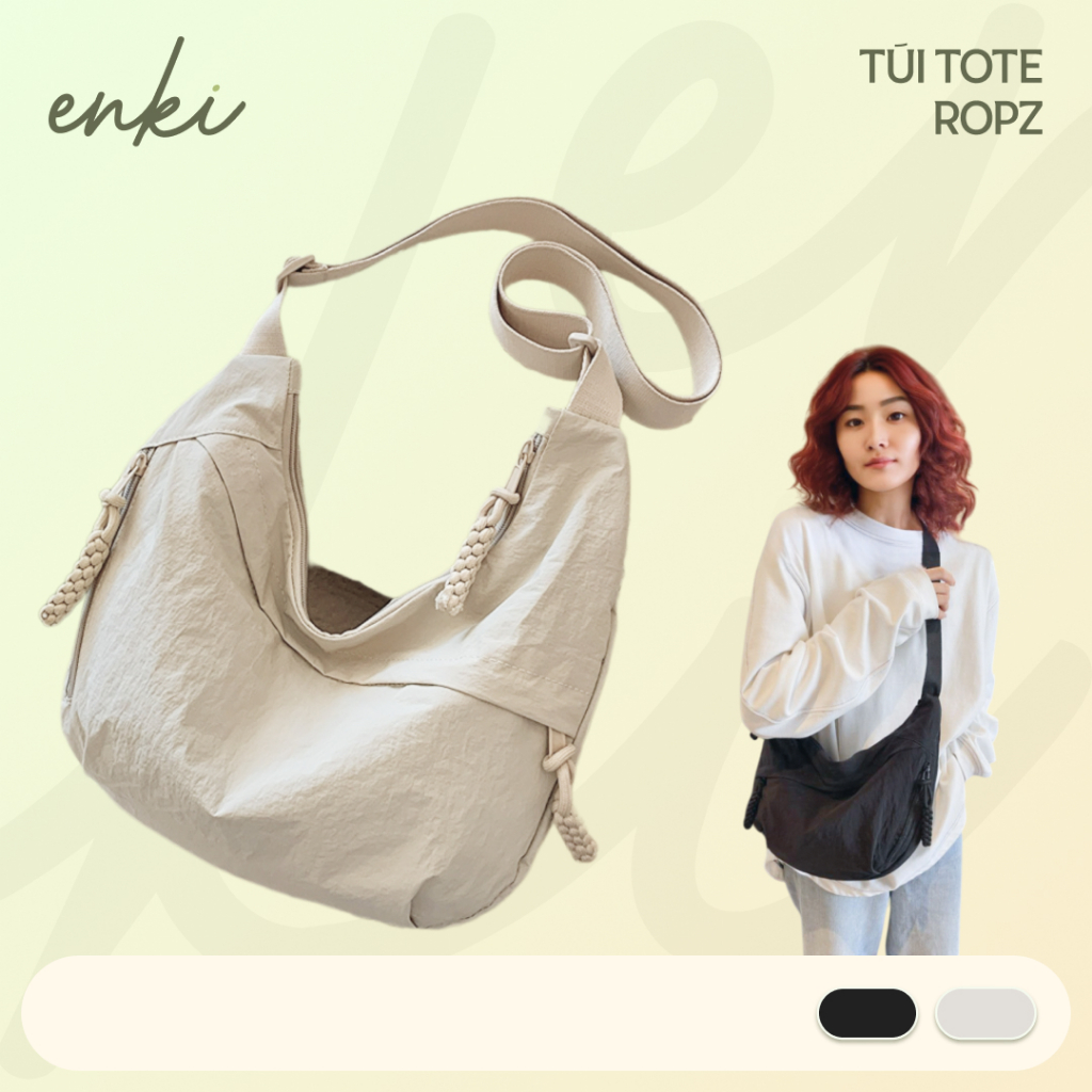 Túi Đeo Vai Đeo Chéo Vải Dù Ropz Năng Động