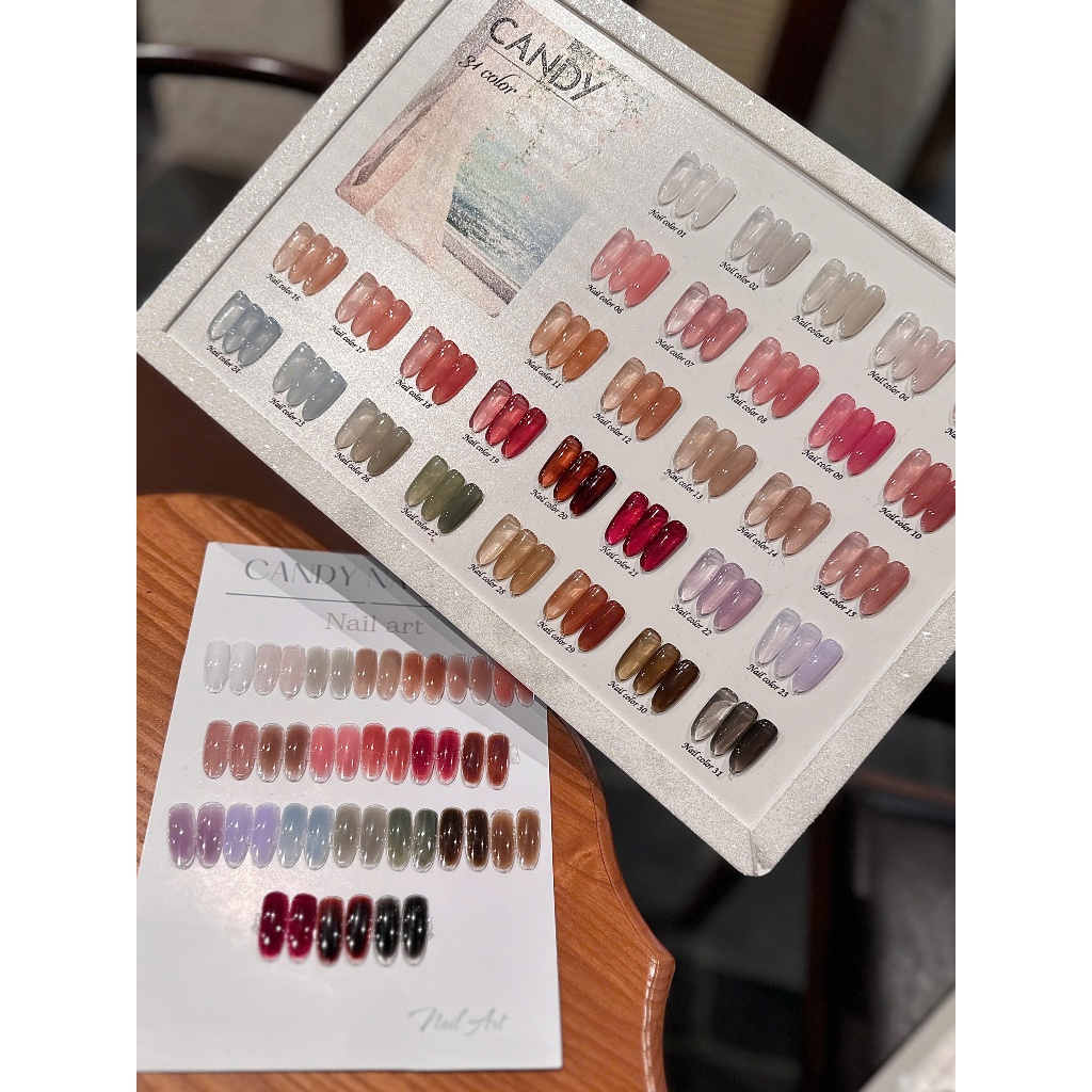 sơn thạch lẻ CANDY 15ml, màu mới đặc mướt