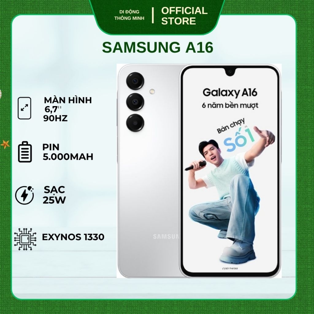 Điện thoại SAMSUNG A16 4G 8GB/128GB - HÀNG CHÍNH HÃNG 💯 FULL BOX