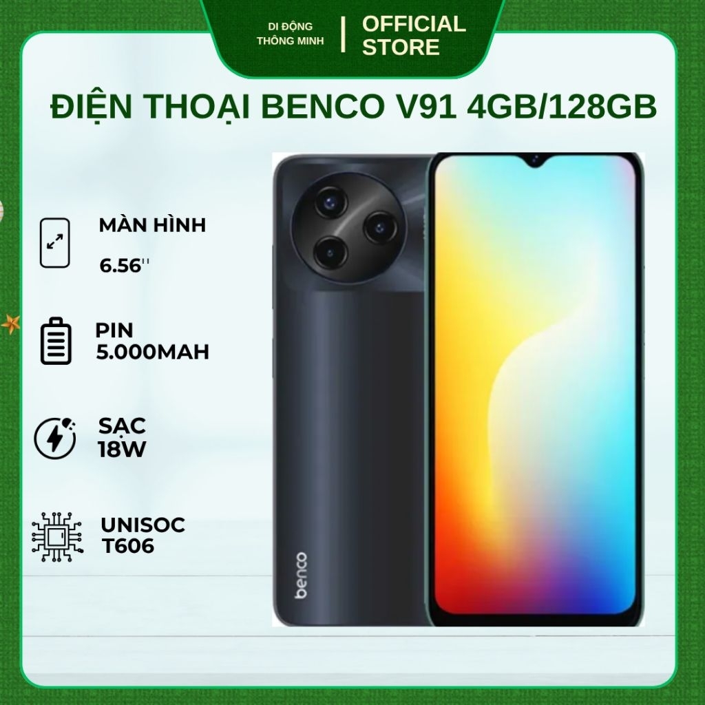 (Chính Hãng) ĐIỆN THOẠI BENCO V91 4GB/128GB - HÀNG CÔNG TY BẢO HÀNH 24T