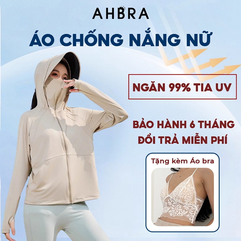 Áo Chống Nắng Nữ Ngắn Chống Tia UV Chất Thun Lạnh AHBRA UPF50-05