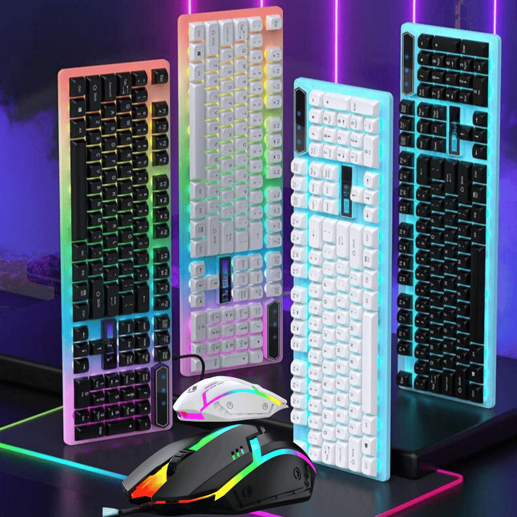 Bộ Bàn Phím Chuột máy tính Gaming LED 7 Màu Chất Lượng BH đổi mới trong 12 tháng
