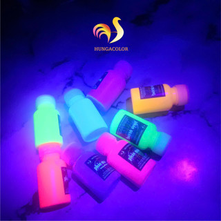  Màu Phản Quang Phát Sáng Bằng Đèn UV Lọ 20ml Pha Sẵn Gốc Acrylic HUNGACOLOR 