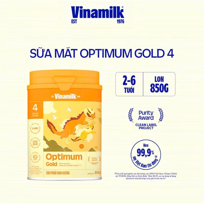 Sữa Optimum Gold 4 850g [Date 2027]
