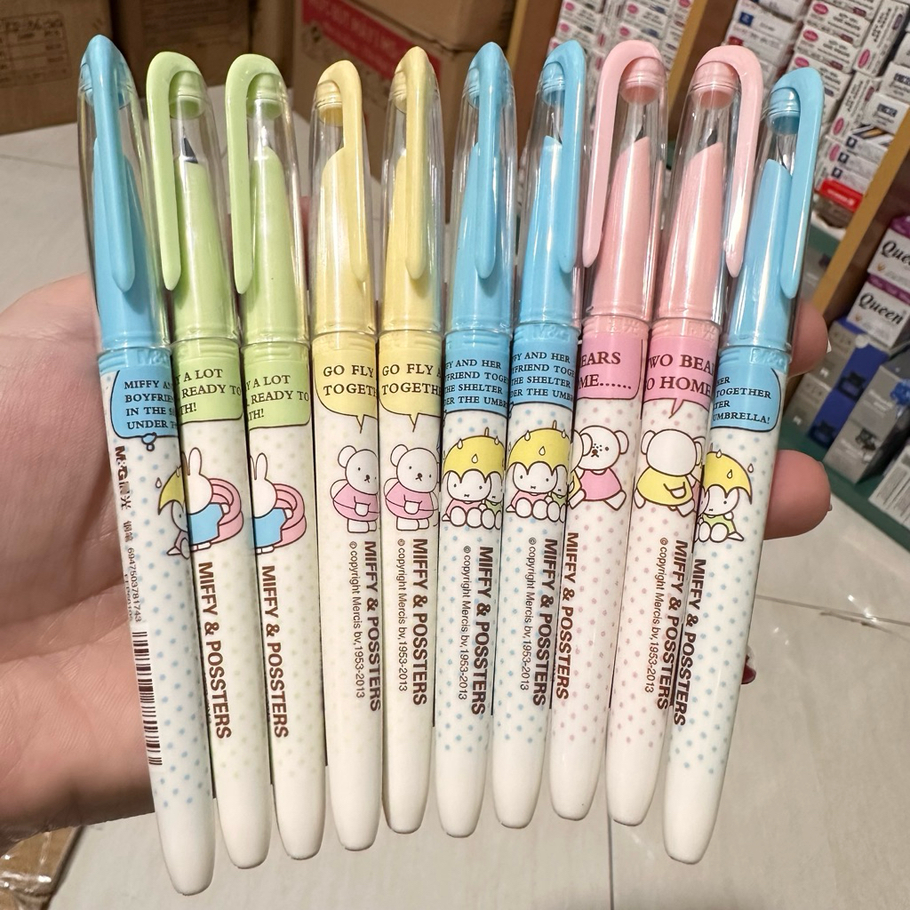 Set 5 bút máy MG 60105 ngòi kim tinh trơn, hộp 60 mực ống ERas lắp vừa bút máy MG 60105( phân loại r