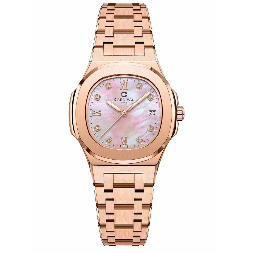 Đồng Hồ Nữ Carnival 8160L-VH-XC Mặt Xà Cừ Hàng Chính Hãng