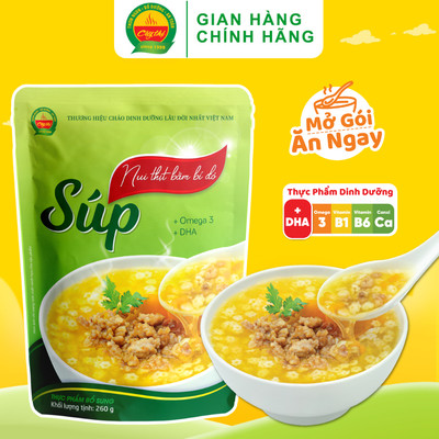 Súp Nui Thịt Bằm Bí Đỏ Cây Thị 260g