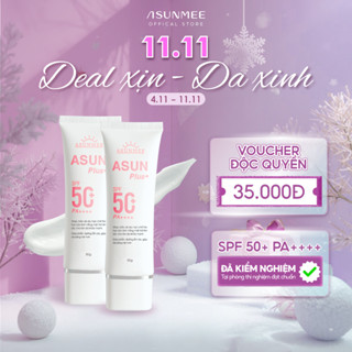   COMBO  2 Kem Chống Nắng Asun Nâng Tone SPF50+ PA++++ Dưỡng Ẩm Bảo Vệ Da Toàn Diện Chống Tia UV 
