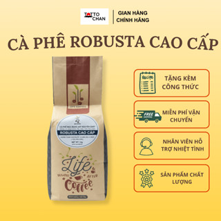  Cà Phê Robusta Cao Cấp Nguyên Chất Đậm Đà Hậu Ngọt - Cao Cấp Pha Phin Bột - Gói 1kg 