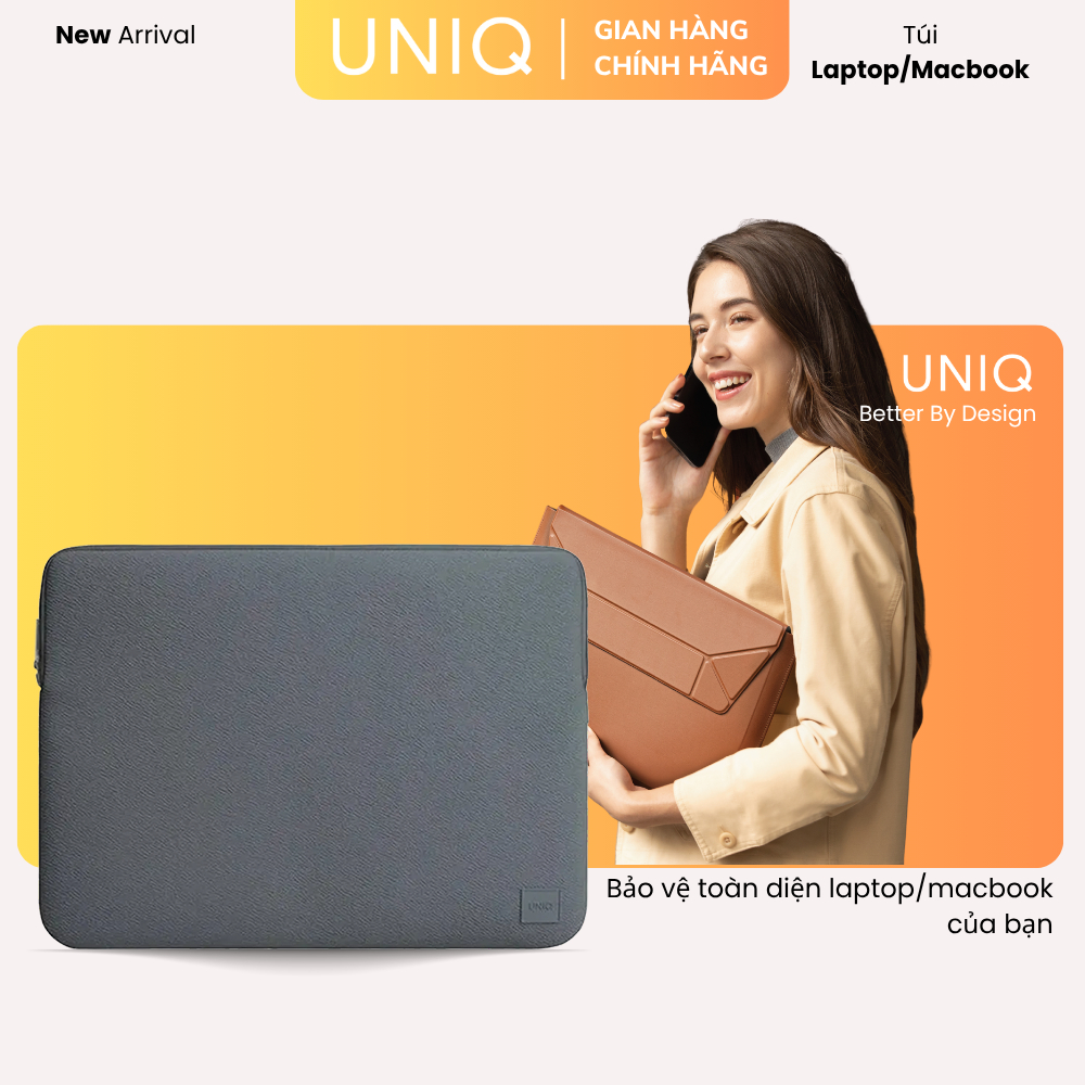 Túi laptop UNIQ CYPRUS WATER-RESISTANT NEOPRENE LAPTOP SLEEVE (UP TO 16”)